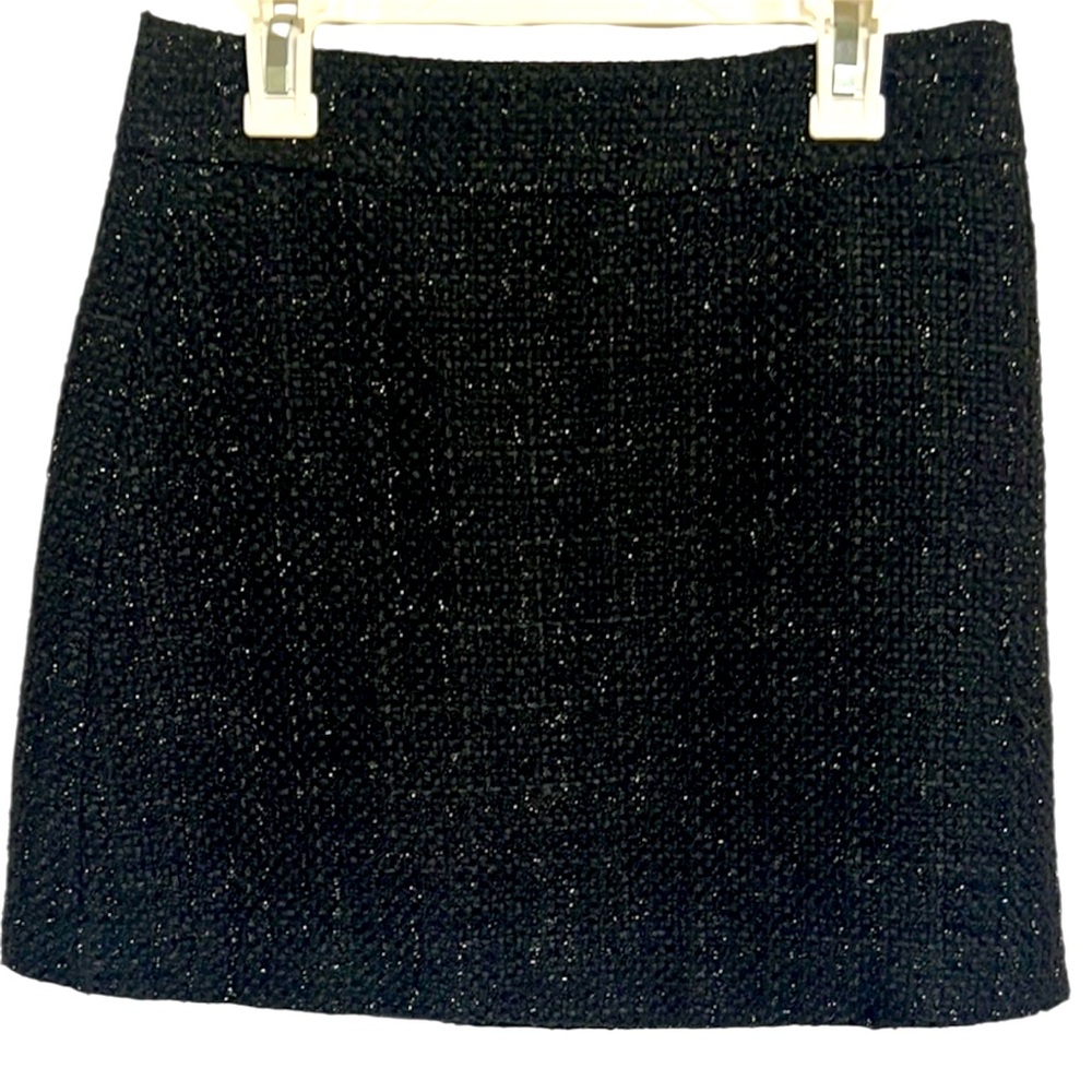 Forever 21 Black Textured Pencil Skirt